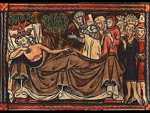 La morte di Federico II.