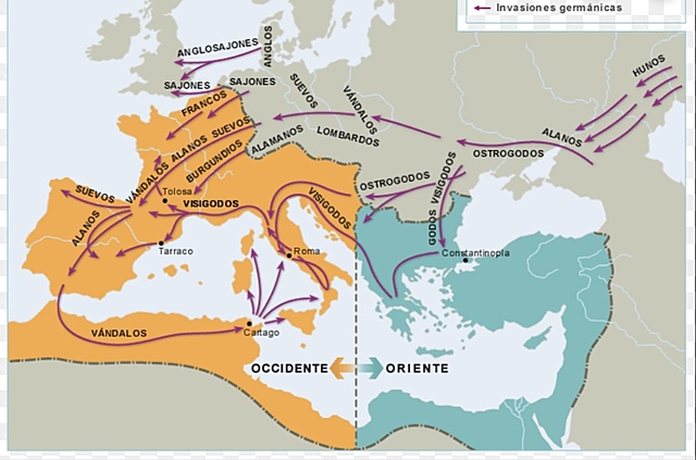 Invasión de los pueblos germánicos