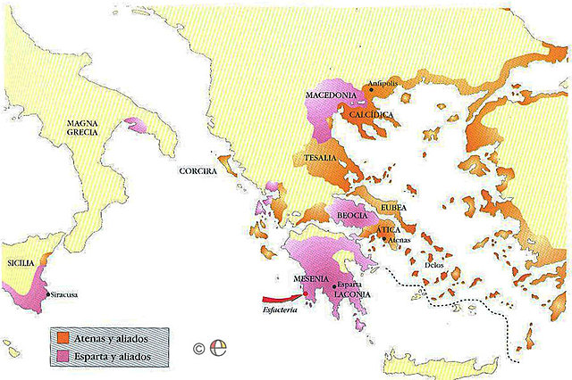 La guerra del Peloponeso