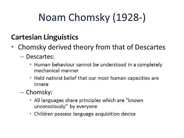 Cartesian linguistics