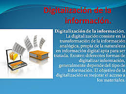 Digitalización de la Información