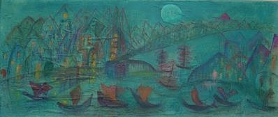 Ciudad de la luz de la Luna