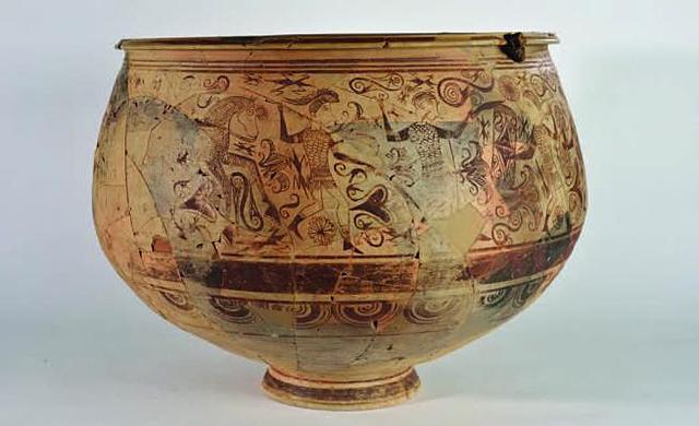 Vaso de los Guerreros (Cerámica íbera)