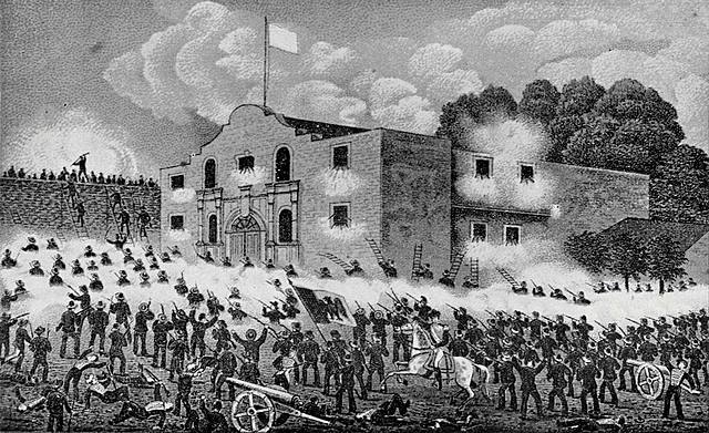 Americans are defeated at the Alamo