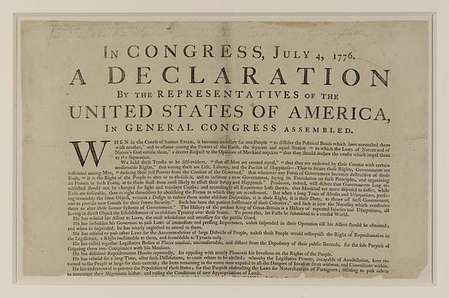 Declaration of indapendence