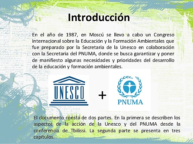 Congreso Internacional de Educación y Formación Ambiental.