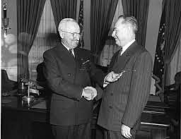 US President Harry Truman announces evidence of USSR's 1st nuclear device detonation