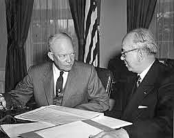 US President Eisenhower asks Congress to send troops to the Middle East