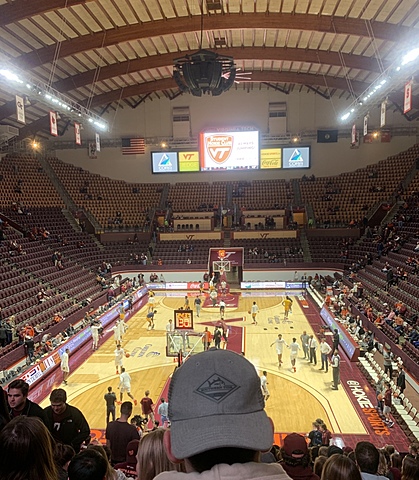 I attended my first VT basketball game