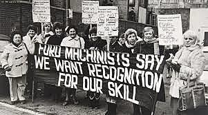 En el trabajo y en la huelga, con fuerza