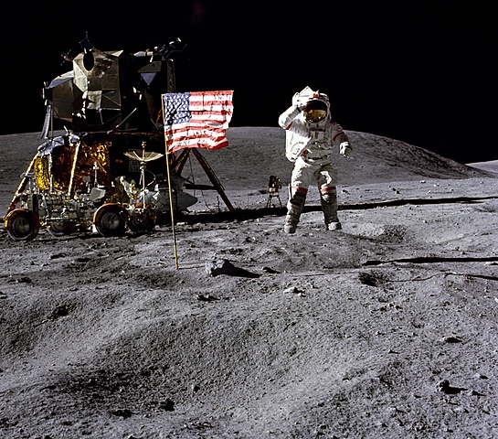 American Astronauts land on the moon