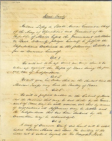 Treaty Of Velasco