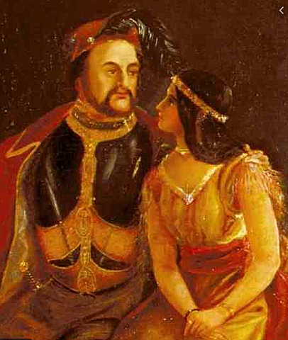 Pocahontas and John Rolfe