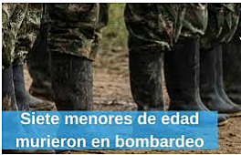 BOMBARDEOS EN EL CAGUAN