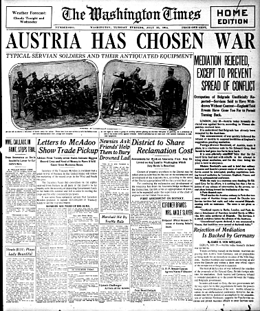 Austria-Hungary declares war