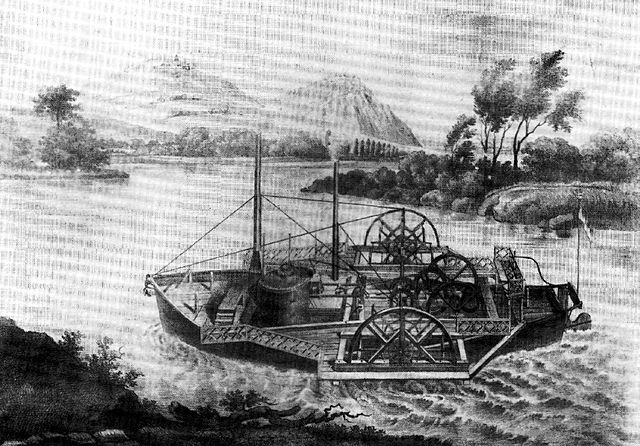 Invention of steamship.
