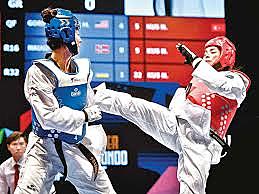 Comencé a practicar taekwondo.