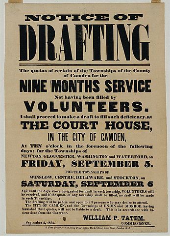 Congress creates the first Military Draft