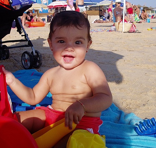 Mi primer día de playa