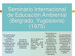 SEMINARIO INTERNACIONAL DE EDUCACION AMBIENTAL( BELGRADO)