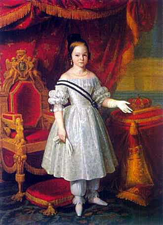 Isabel II con 13 años asume el trono