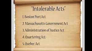 The Intolerable Acts