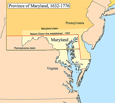 Maryland founded.