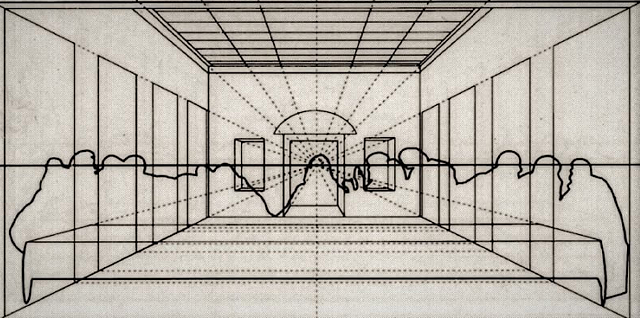 The start of The Last Supper (layout)
