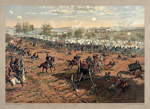 The Battle of Gettysburg.