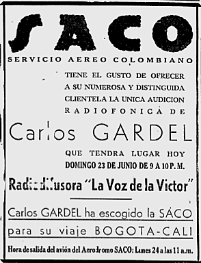 Creación Aerolínea SACO