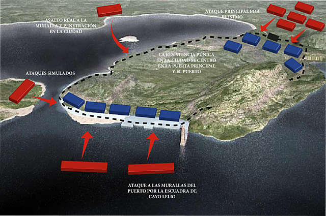 Los romanos conquistan Qart Hadash (Cartago Nova)