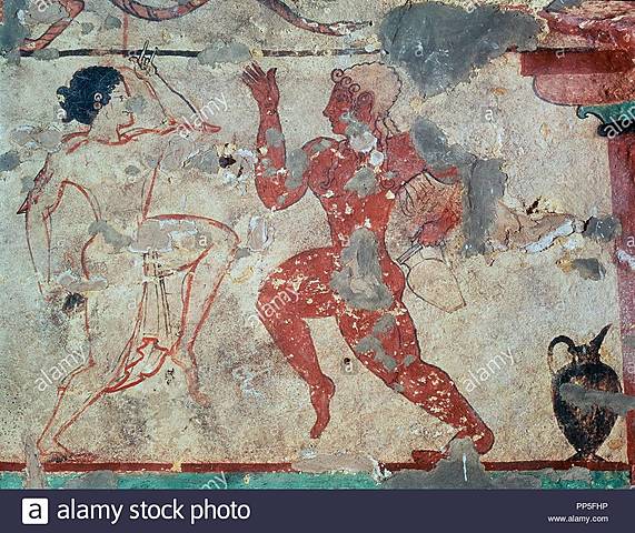 FRESCO DE LA TUMBA DE LOS LEOPARDOS