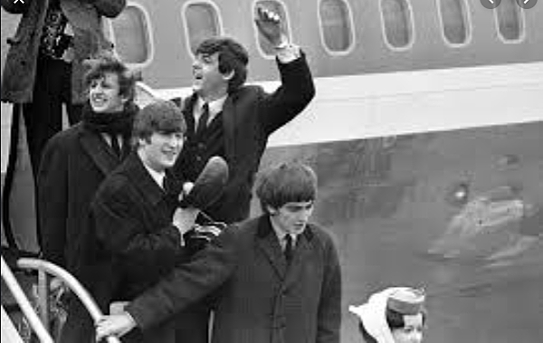 The Beatles arrive in the United States