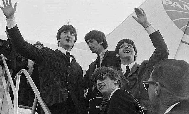 The Beatles arrive in the United States
