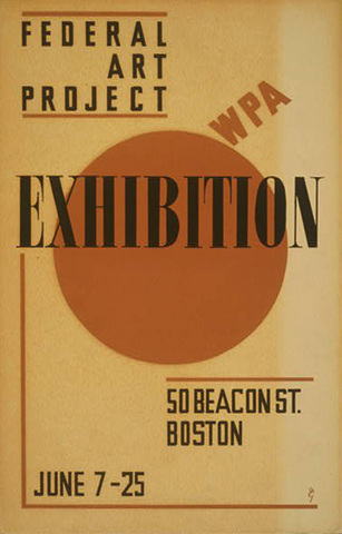de Kooning  and Pollock start work for the Federal Art Project