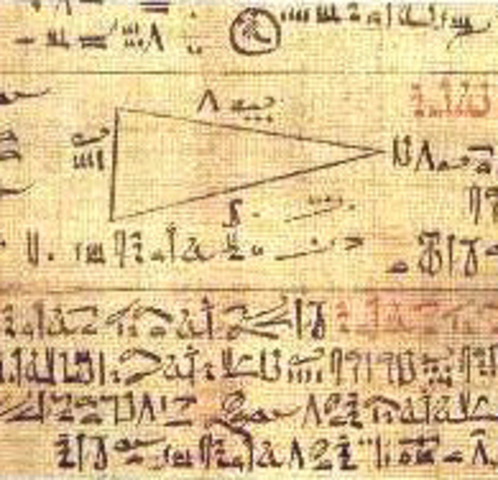 1650 a.C El papiro de Ahmes