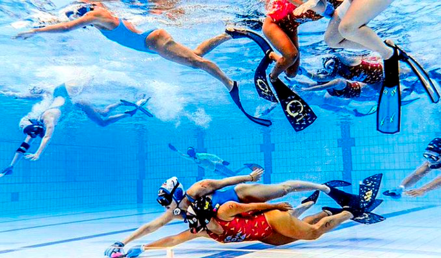 Underwater hockey gets its name