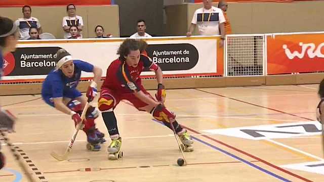 First roller hockey world championship.