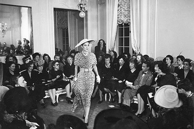 First fashion show of the house Dior