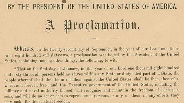 Emancipation Proclamation goes into effect