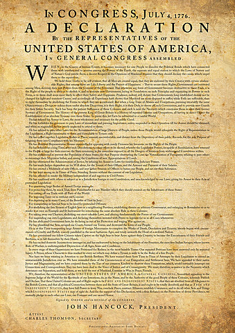 Declaración de Independencia de los EEUU