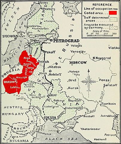Russia split apart(Kinda,1918)