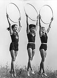 the first rhythmic gymnastics competicion