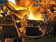 La industria siderúrgica.