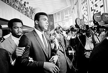 Boxer Muhammed Ali refuses military service