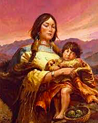 Sacagawea Gives Birth