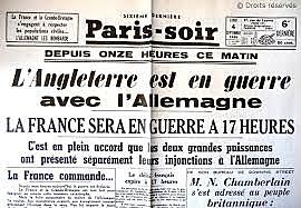 la france et grande bretagne declare la guerre a l'allemagne