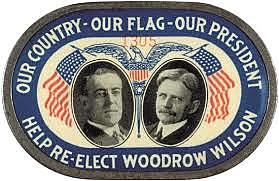 (US) Election of Woodrow Wilson (1916)
