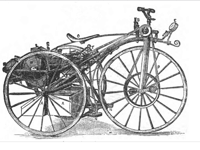 First motorcycle invented