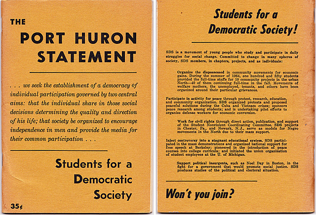 SDS releases its Port Huron statement